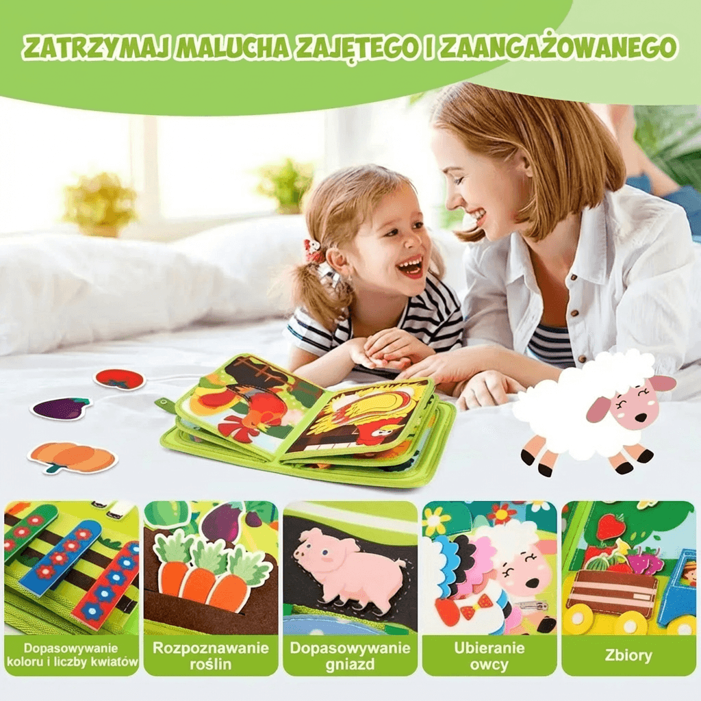 Mały Farmer - książka dla dzieci Montessori o gospodarstwie